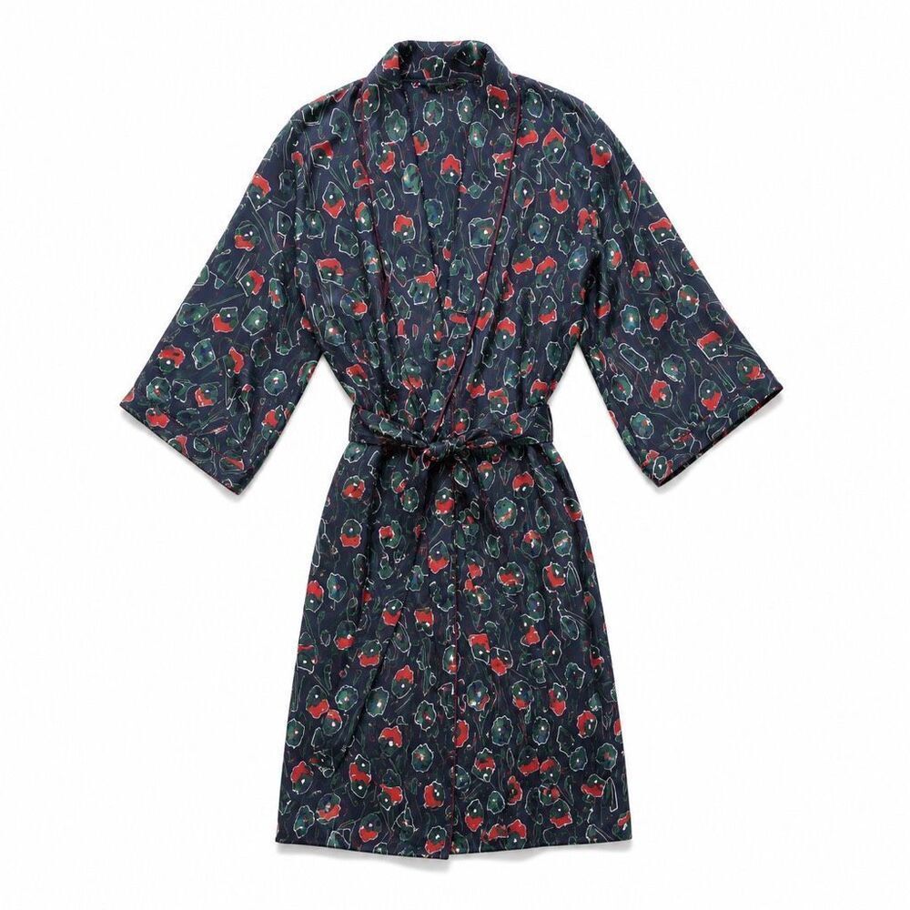Vintage Christian Dior Monsieur Robe Kimono Satin Lounge Robe Men’s OS